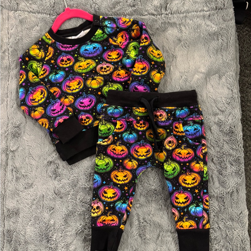 Bums and Roses Glow Hard or Glow Home Jogger Set